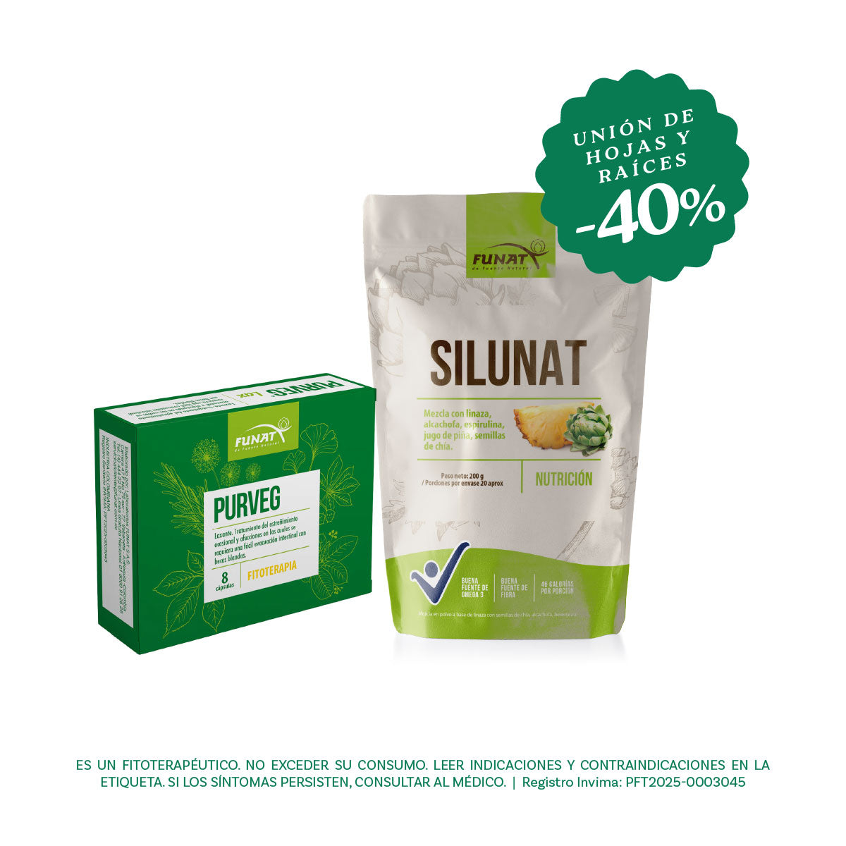 Compra Purveg capsulas x 8 lleva Silunat con un 40% Off