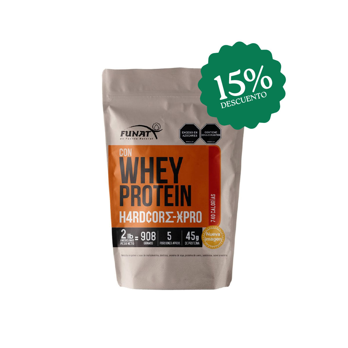 15% De Descuento En Whey Protein Hardcore X-Pro X 2lb