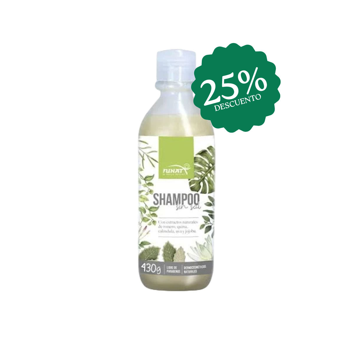 Shampoo de romero tradicional funat 430 ml