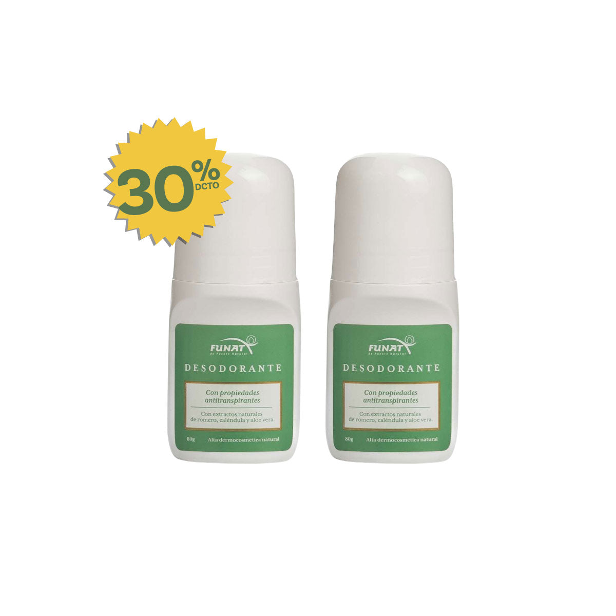 Lleva un desodorante y la segunda unidad con un 30% OFF