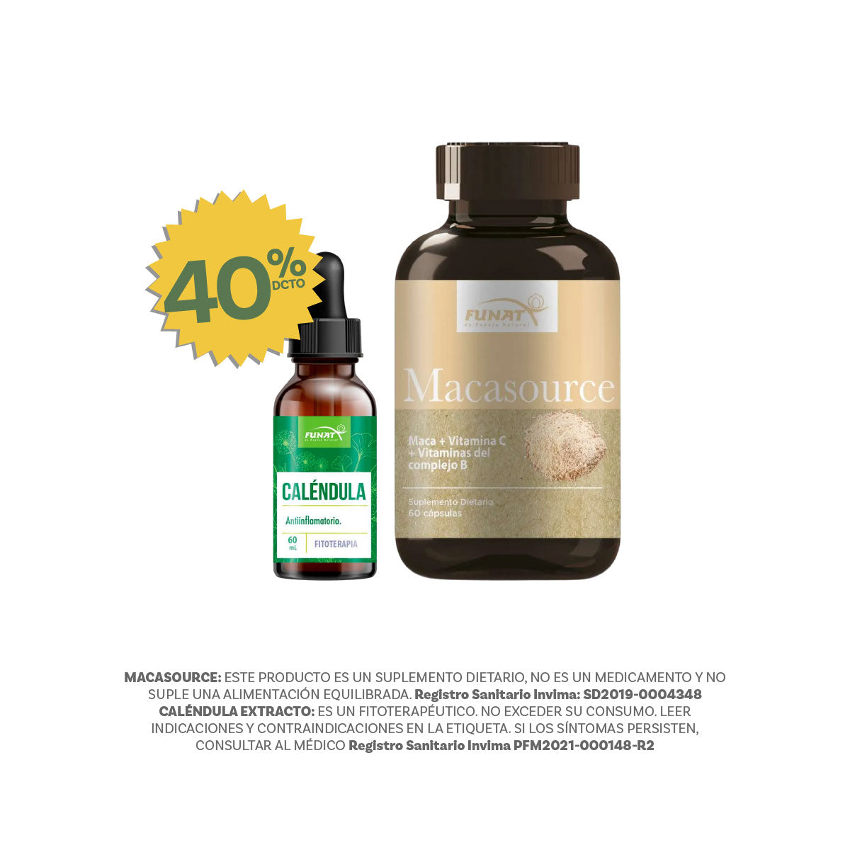 Compra de Macasource y lleva Caléndula extracto x 60 ml con un 40%OFF