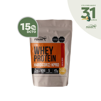 15% DE DESCUENTO EN WHEY PROTEIN HARDCORE X-PRO X 6LB