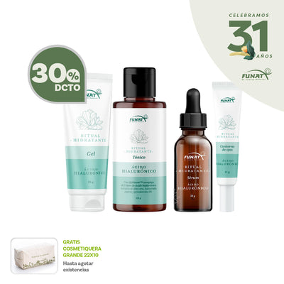 Kit Facial Hidratante 30% Off adicional lleva  cosmetiquera grande