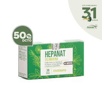 50% DE DESCUENTO EN SILIMARINA HEPANAT X 30 S/G CAJA 3 BLIST