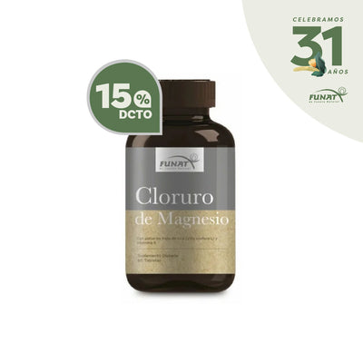 Cloruro de magnesio con polvo de fruto de uva y vitamina E