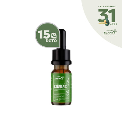 Aceite de cannabis en frasco con gotero de 10ml