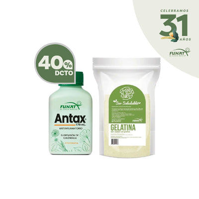 COMPRAGELATINA SIN SABOR X 250GR LLEVA CALENDULA SUSPENSION (ANTAX) X 170 mL CON UN 40% OFF