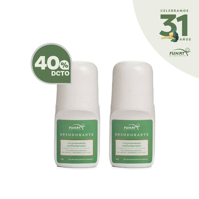 Desodorante x 80 g lleva la segunda unidad con un 40% Off