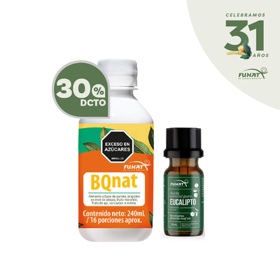 COMPRA ACEITE ESENCIAL DE EUCALIPTO X 10ML LLEVA BQNAT X 240 ML CON 30% OFF