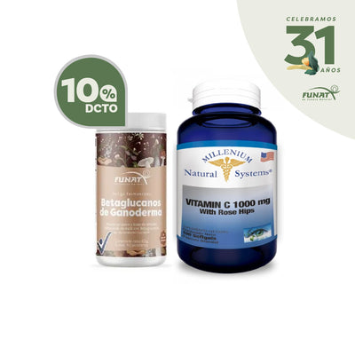 COMPRA DE VITAMINA C 1000 X 100 SISTEMS LLEVA BETAGLUCANOS DE GANODERMA REISHI X 60 G CON 10% OFF