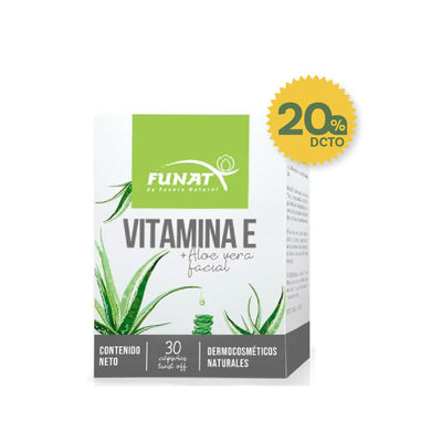 Vitamina e + aloe vera 30 cápsulas aplicables