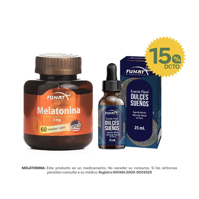 Por la compra de Melatonina, lleva una esencia floral dulces sueños con un 15% OFF