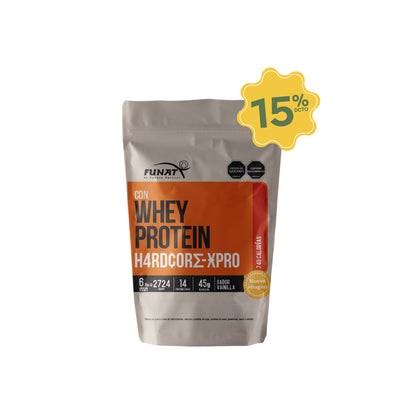 15% DE DESCUENTO EN WHEY PROTEIN HARDCORE X-PRO X 6LB