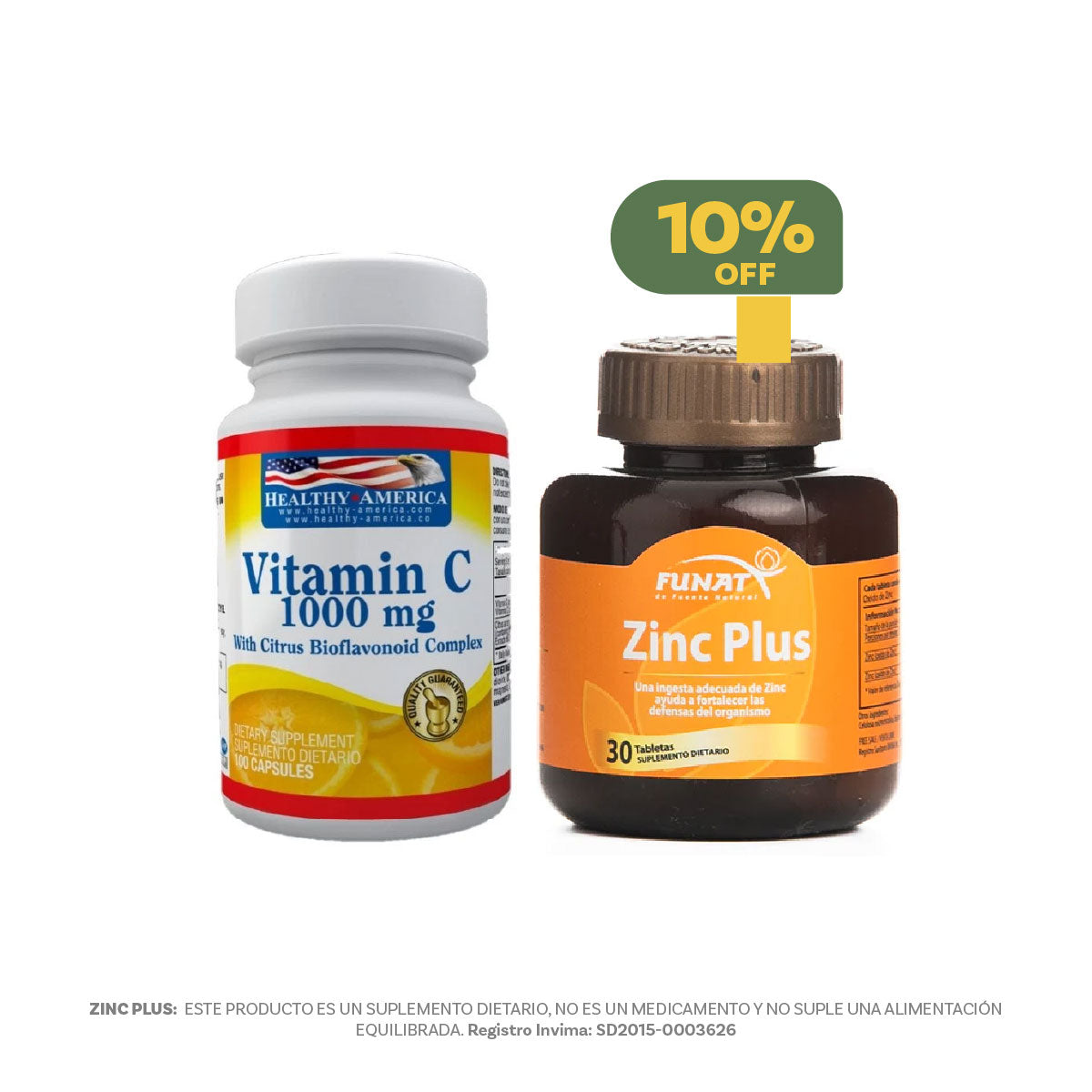 Compra De Vitamina C Lleva Zinc Plus Con 10% Off
