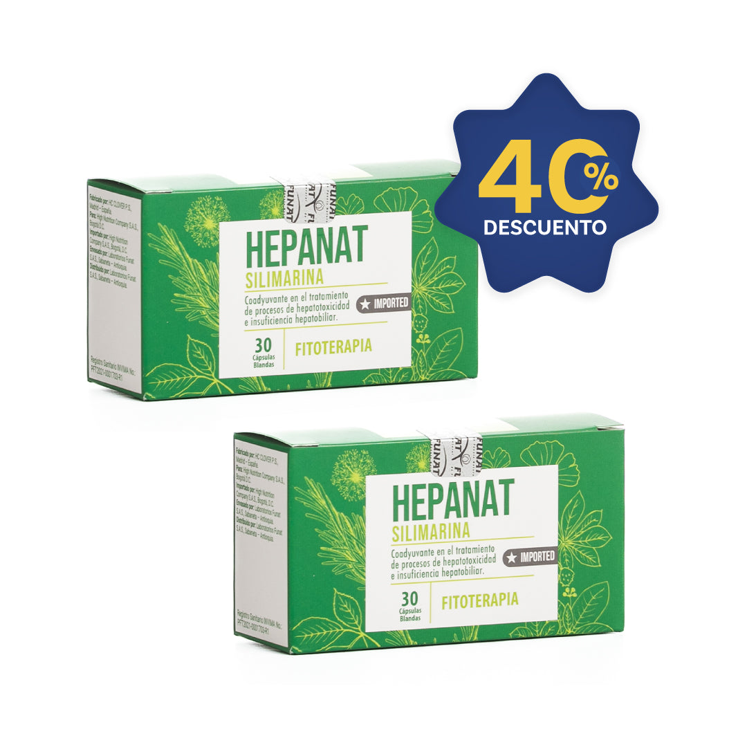 Silimarina Hepanat x 30 s/g caja 3 blist lleva la segunda unidad con un 40% Off