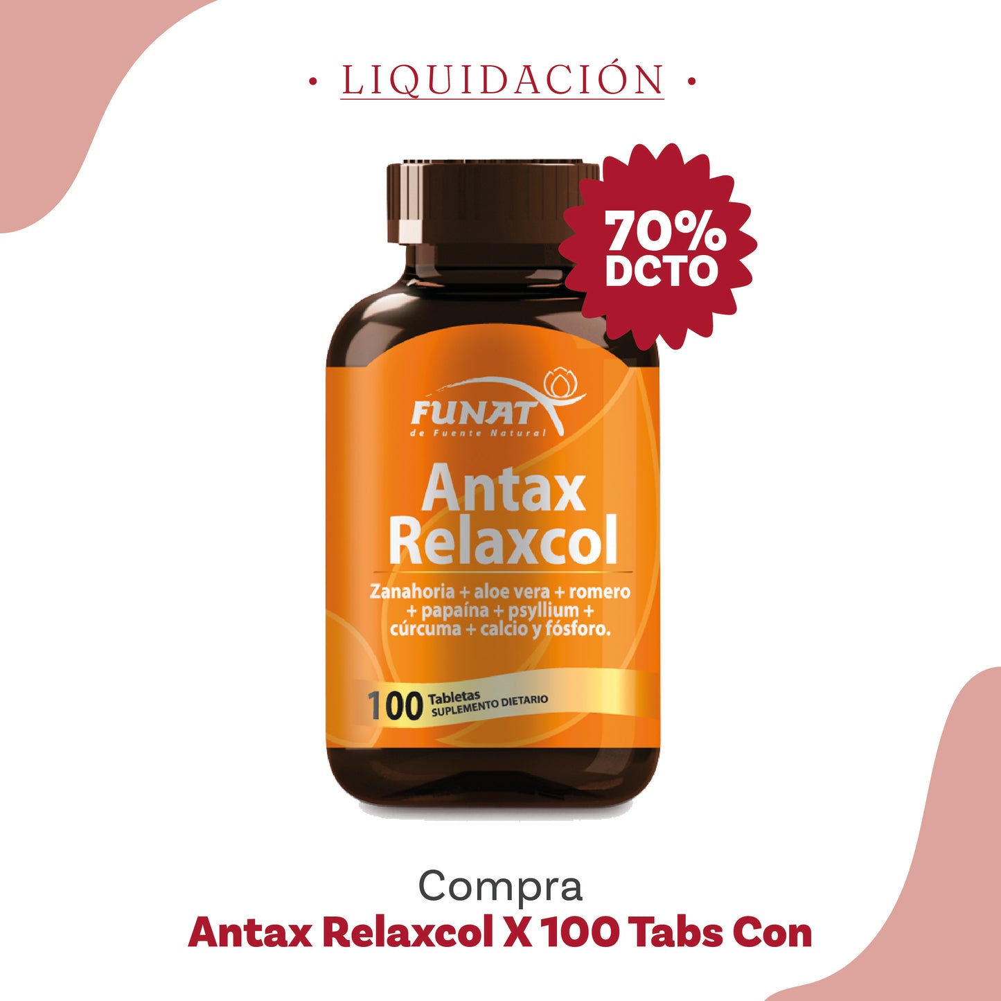 Antax relaxcol 100 tabletas