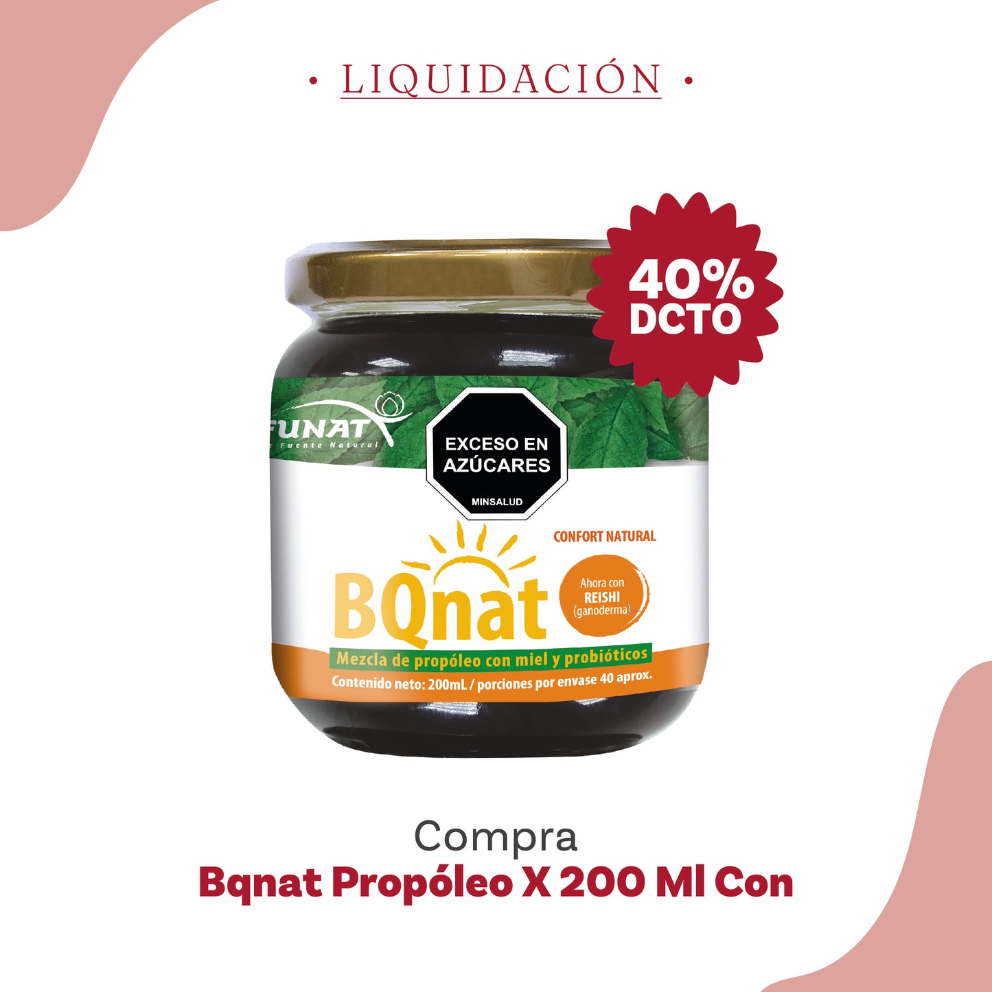 Bqnat propóleo en miel 200 ml