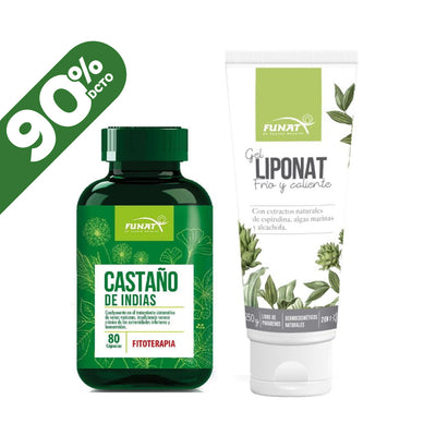 Castaño de indias x 80 capsulas lleva liponat gel frio caliente 250 gr con un 90% Off