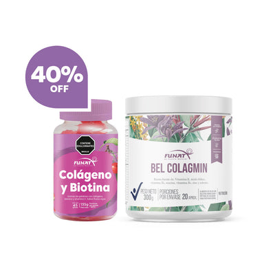 Bel Colagmin x 300g lleva gomitas Colágeno y Biotina con un 40% Off