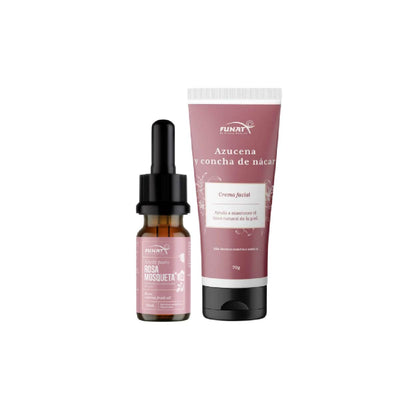 Por la compra de aceite de rosa mosqueta x 10ml lleva crema azucena y concha de nacar * 70 g con un 30% de descuento