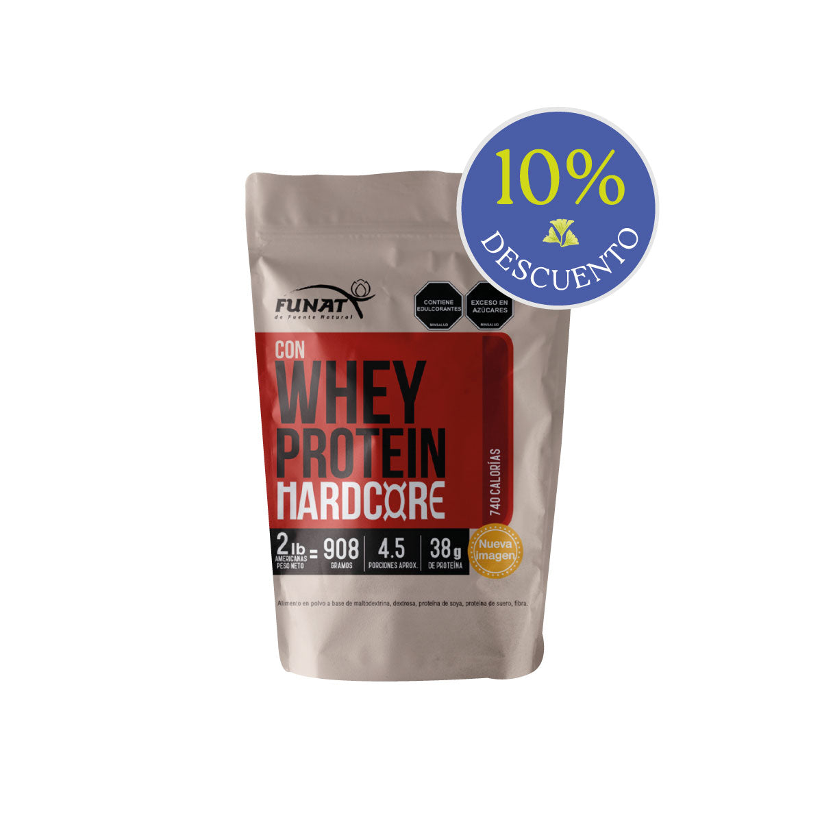 Whey protein Hardcore 2lb Chocolate 10%Off