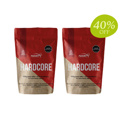 Compra de Whey Protein Hardcore 2lb vainilla, lleva Whey Protein Hardcore x 2 lb Chocolate Funat con un 40% de descuento
