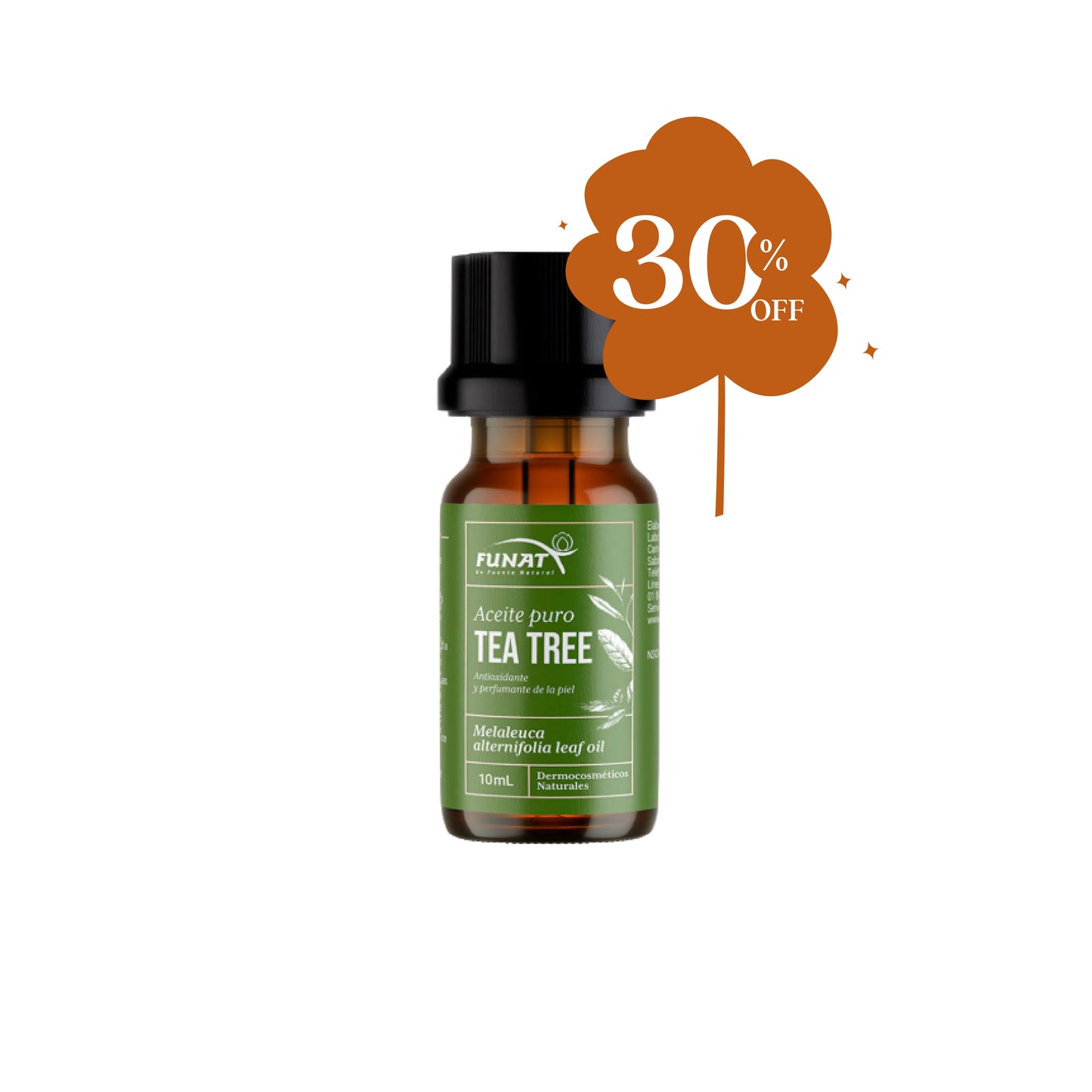 Aceite esencial 100% puro: tea tree antioxidante y perfumante de la piel