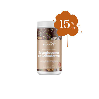 15% OFF Betaglucanos de Ganoderma Hongo en polvo