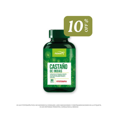 10% de descuento en castaño de indias x 80 capsulas