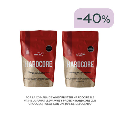 Por La Compra De Whey Protein Hardcore 2lb Vainilla Funat Lleva Whey Protein Hardcore 2lb Chocolat Funat Con Un 40% De Descuento