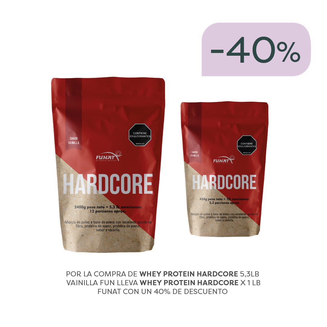 Por La Compra De Whey Protein Hardcore 5,3lb Vainilla Fun Lleva Whey Protein Hardcore X 1 Lbfunat Con Un 40%  Off
