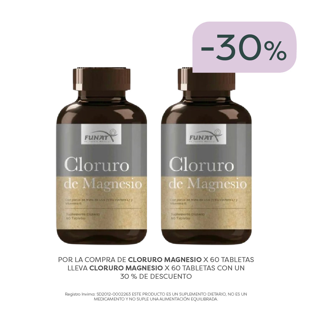 Por La Compra De Cloruro Magnesio X 60 Tabletas Lleva Cloruro Magnesio X 60 Tabletas Con Un 30%