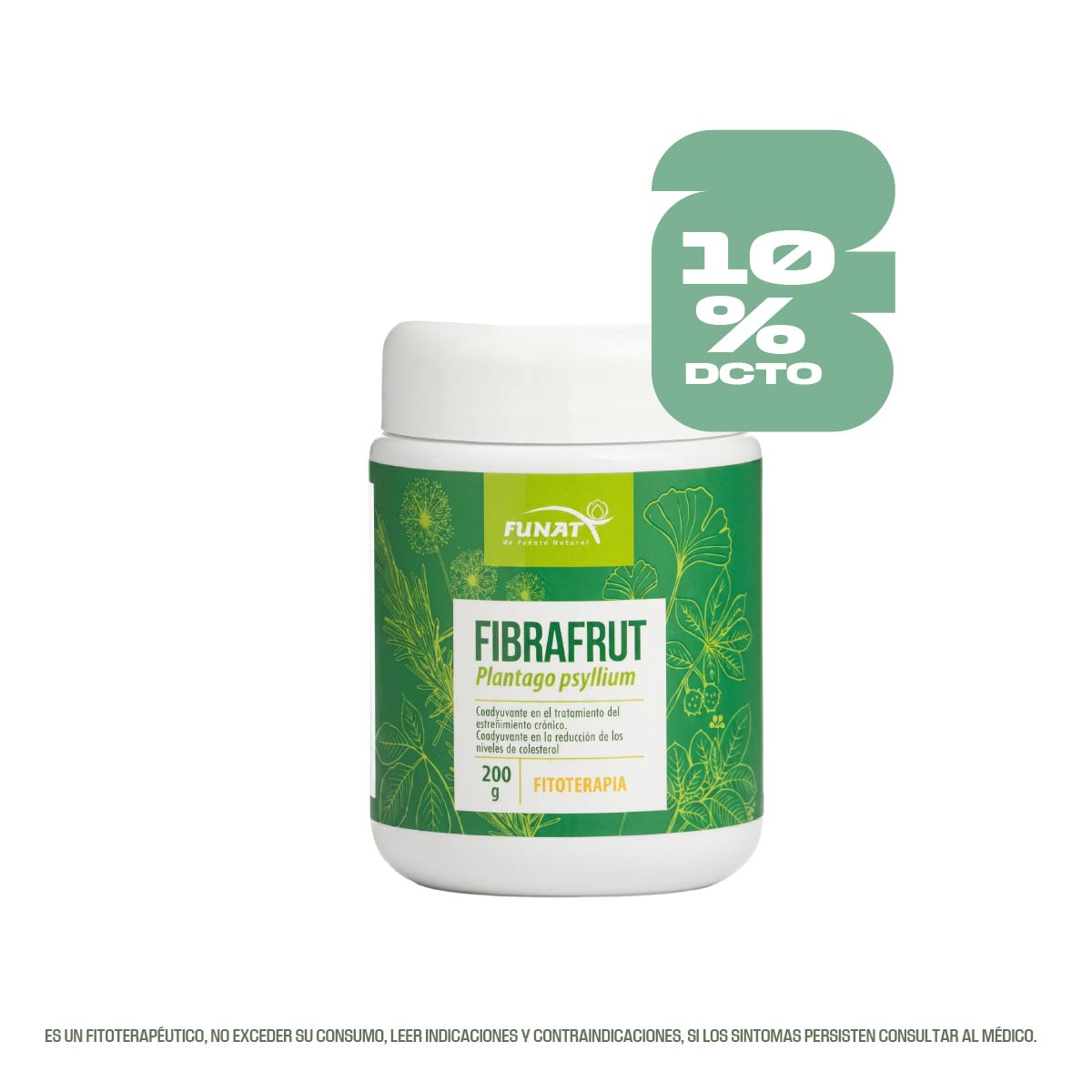Fibrafut en polvo 200 g Coadyuvante en el tratamiento del estreñimiento crónico