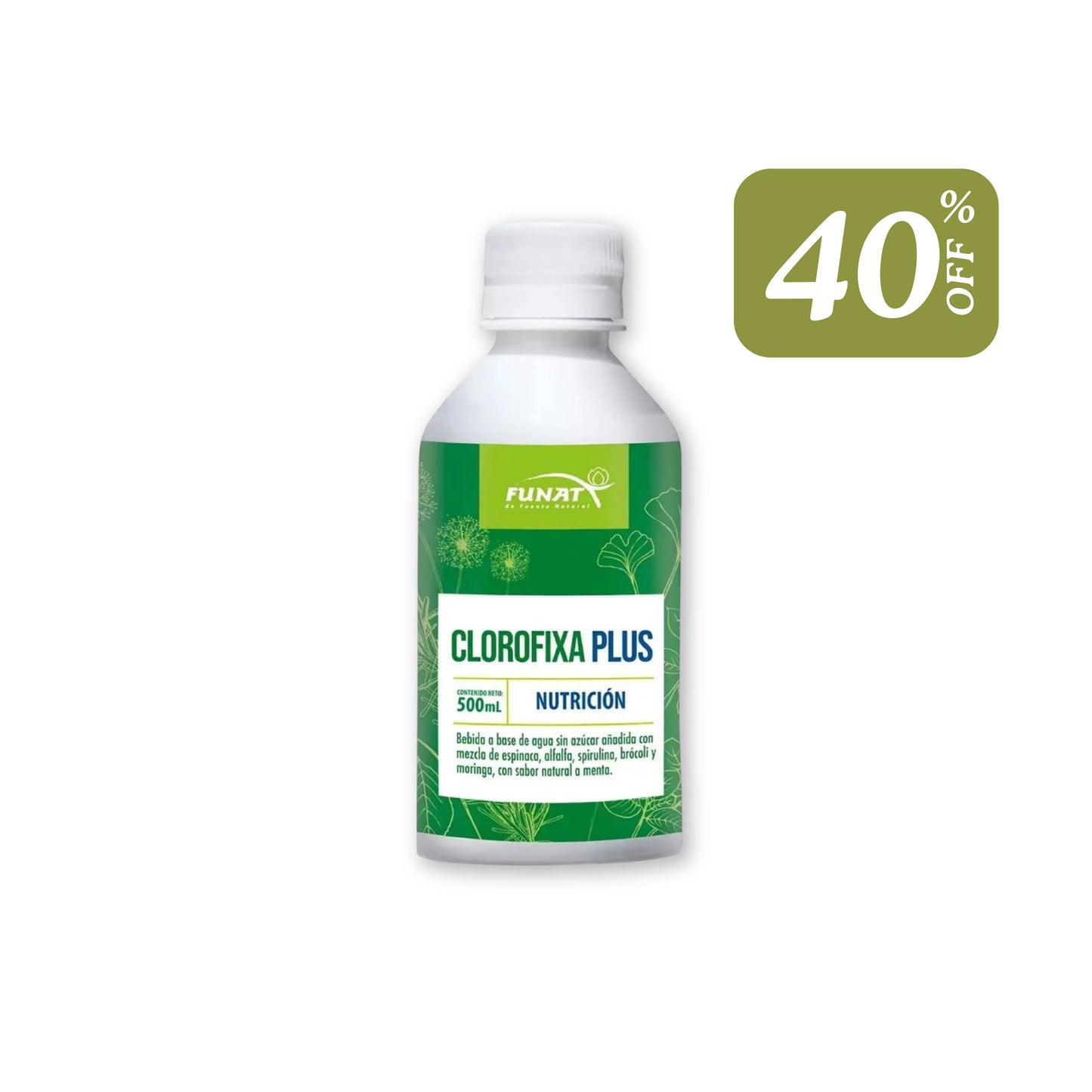 por la compra de clorofixa plus x 500 ml lleva purveg en polvo x 13g con un 40% de descuento