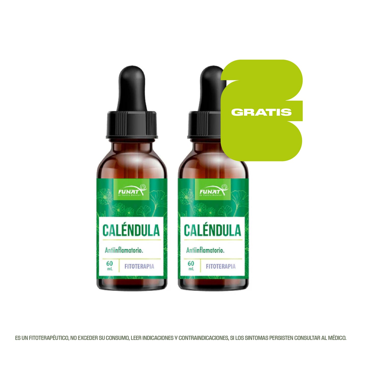 Por la compra de Caléndula Extracto x60ml llega la segunda unidad gratis