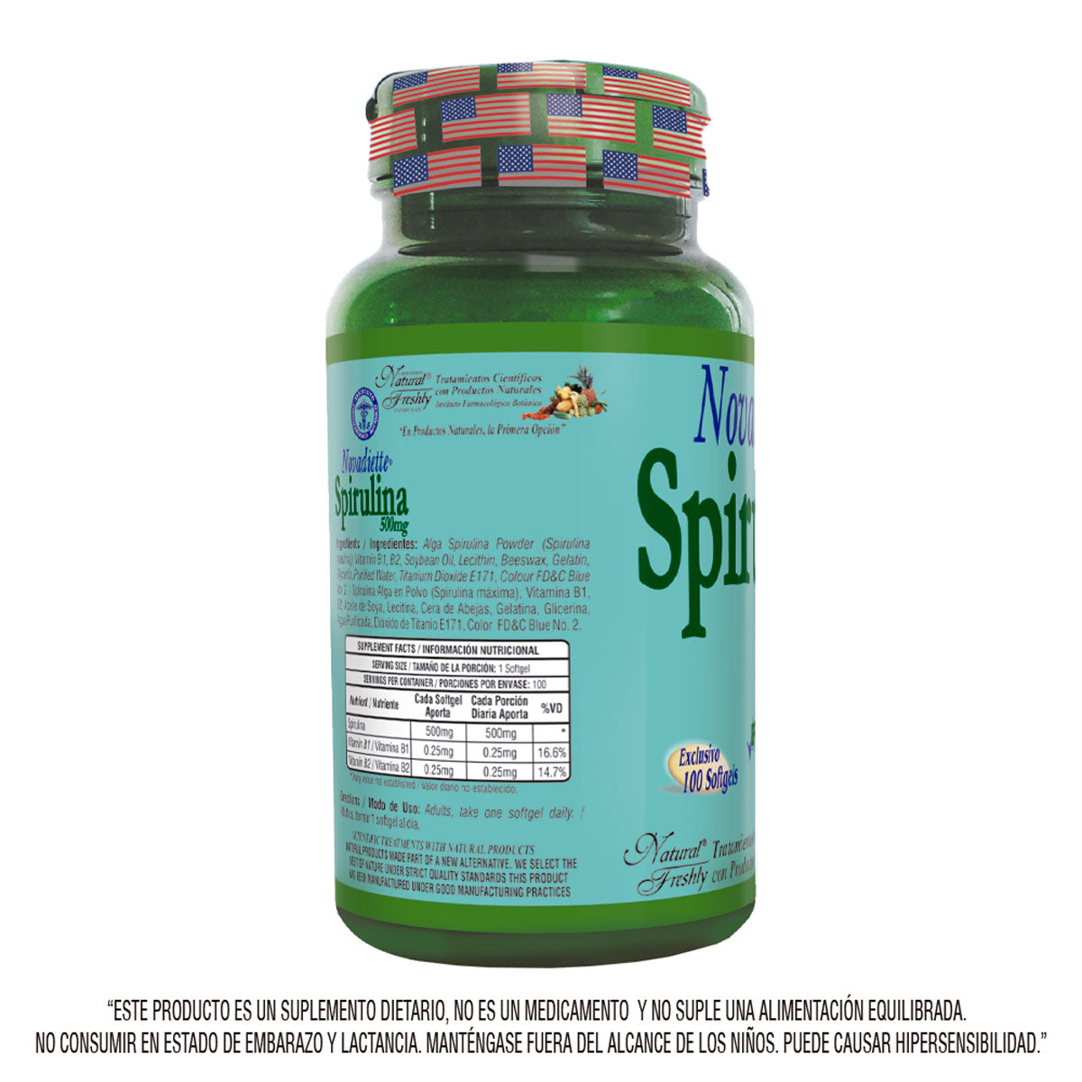 spirulina hawaiana novadiette 700mg x100 soFt usa