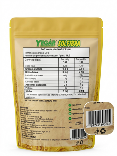 Sol Fibra X 500 Gr