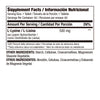 L-lysine 500mg x60 capsulas