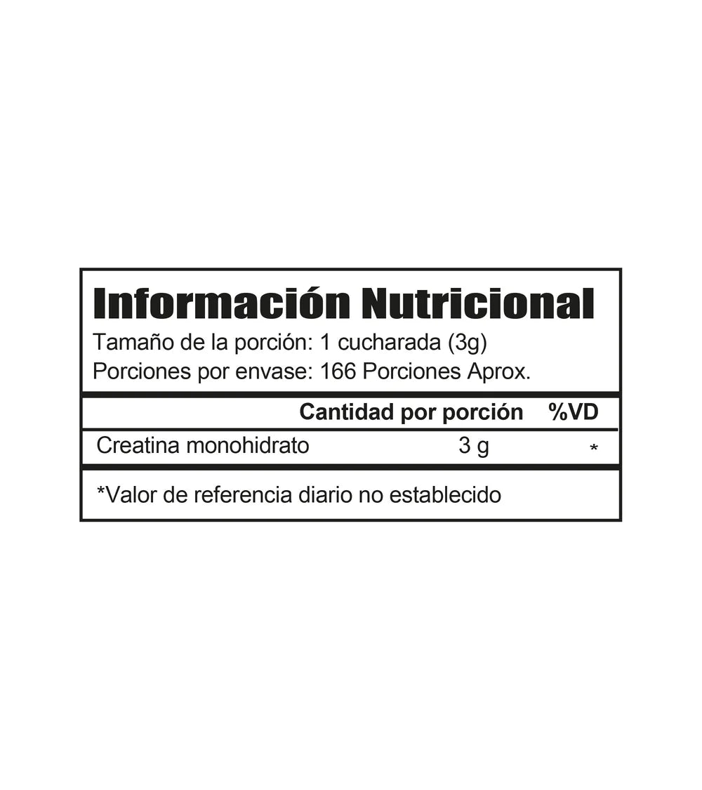 Imn Creatina Sin Sabor 500 Gr