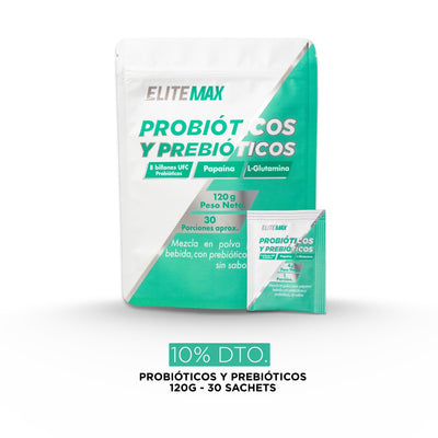 PROBIOTICOS + PREBIOTICOS  x 30 SACHETS