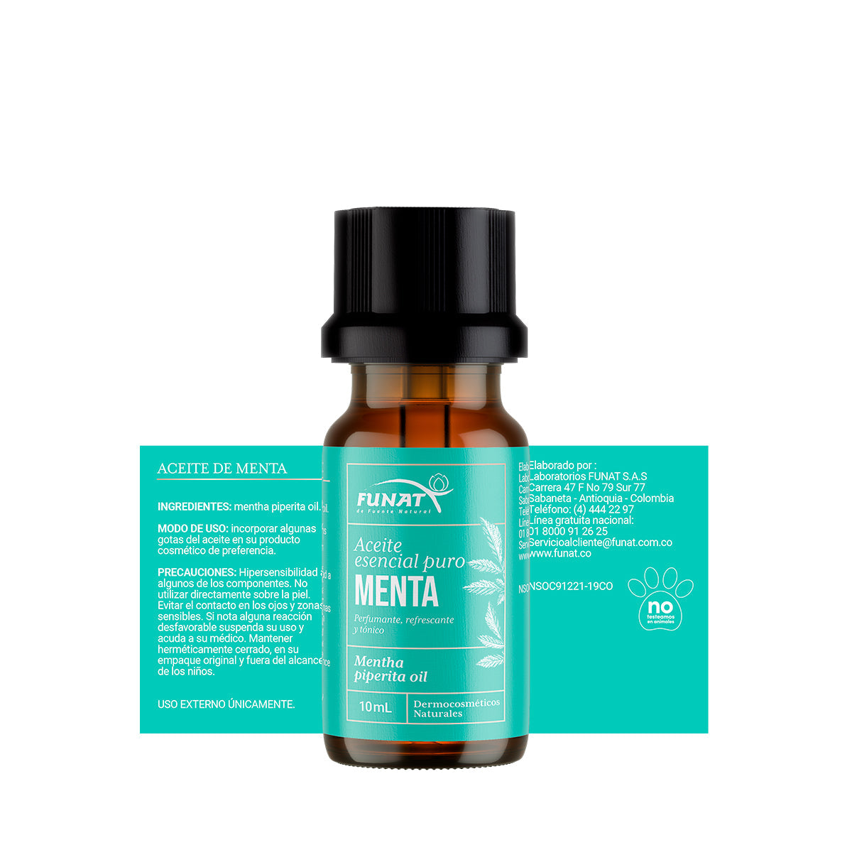 Aceite esencial de menta 10 ml