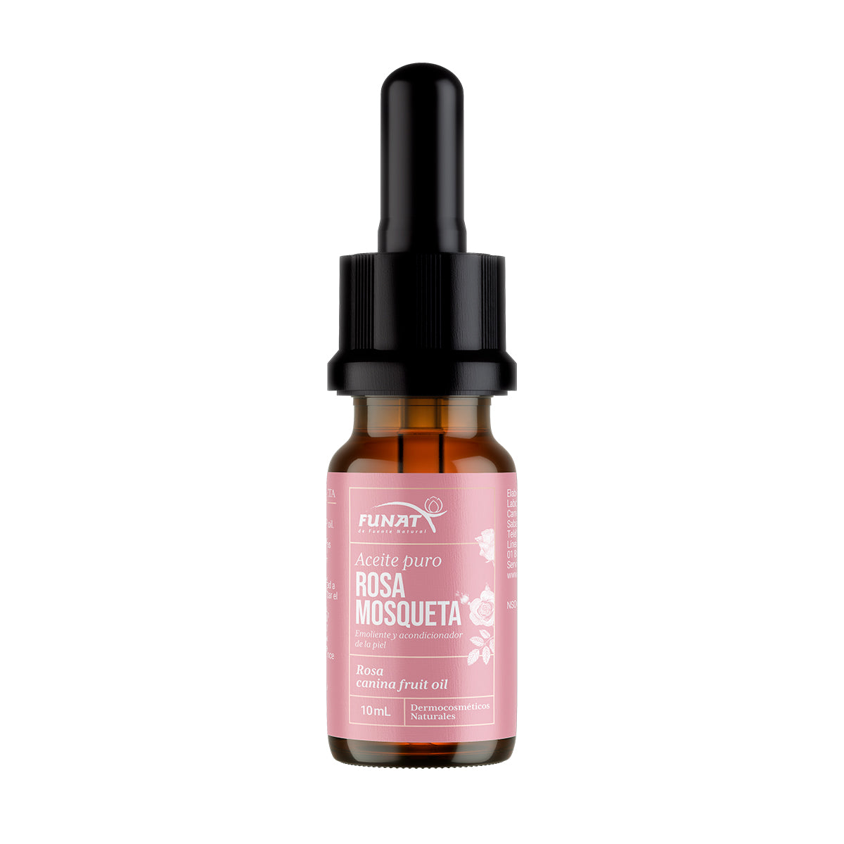 Aceite de rosa mosqueta x 10ml lleva crema azucena y concha de nacar 70g