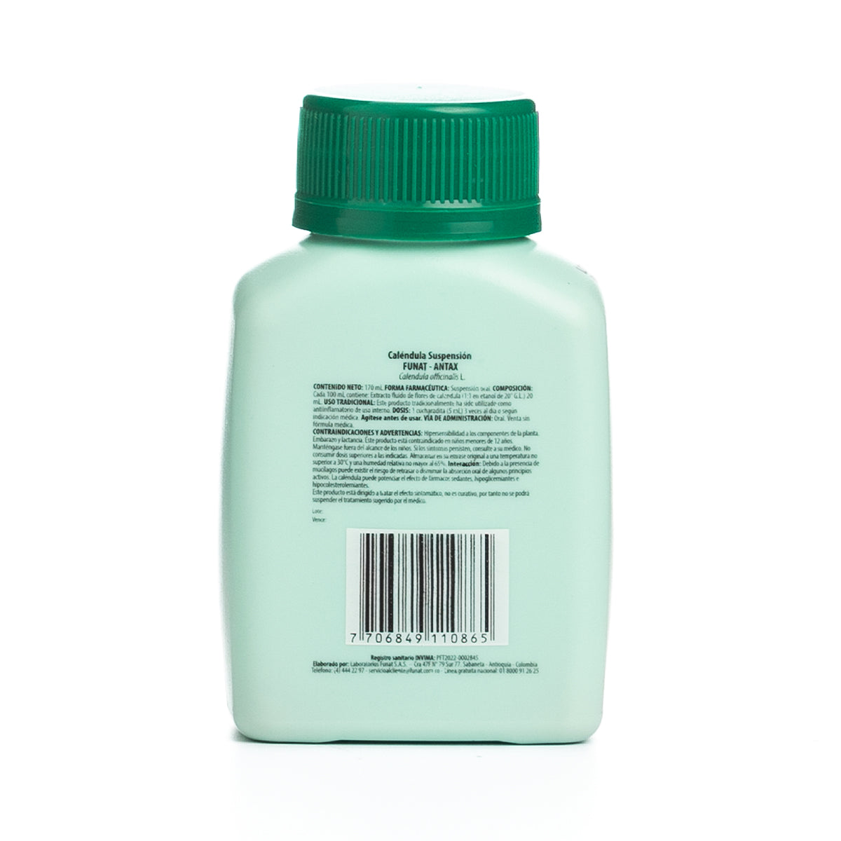 Caja antax sachet x 10 uds lleva calendula suspension (antax) x 170 ml