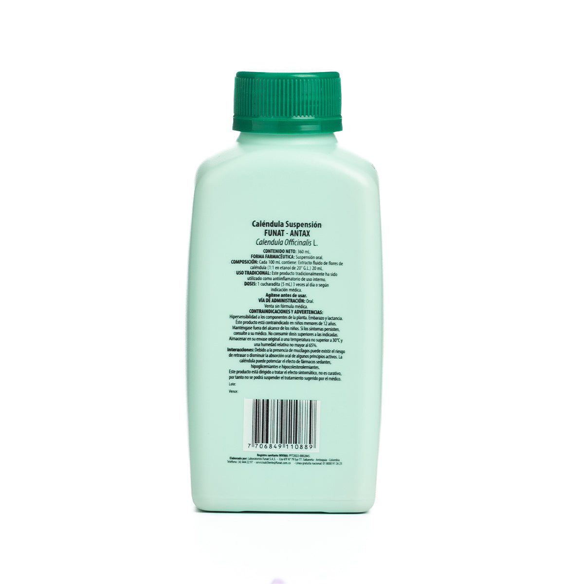 Caja antax sachet x 10 uds lleva calendula suspension (antax) x 170 ml