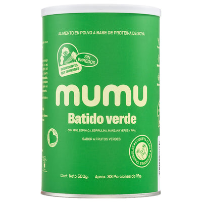 BATIDO VERDE EN POLVO 500 GR MUMU