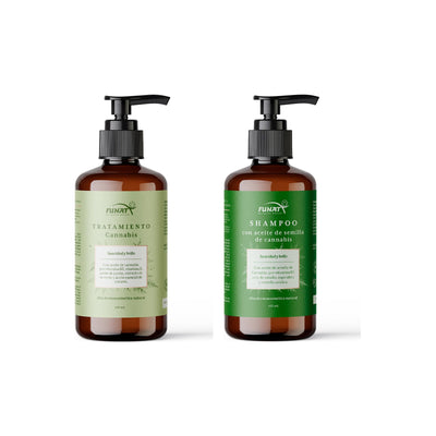 Tratam capilar cannabis funat x 450ml lleva shampoo de cannabis funat x 450gr