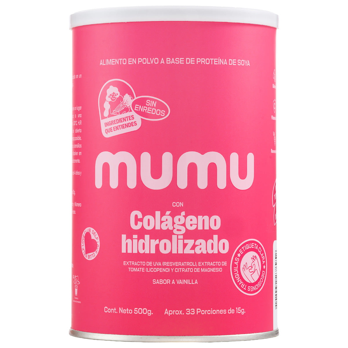 Colágeno Hidrolizado Vainilla 500gr