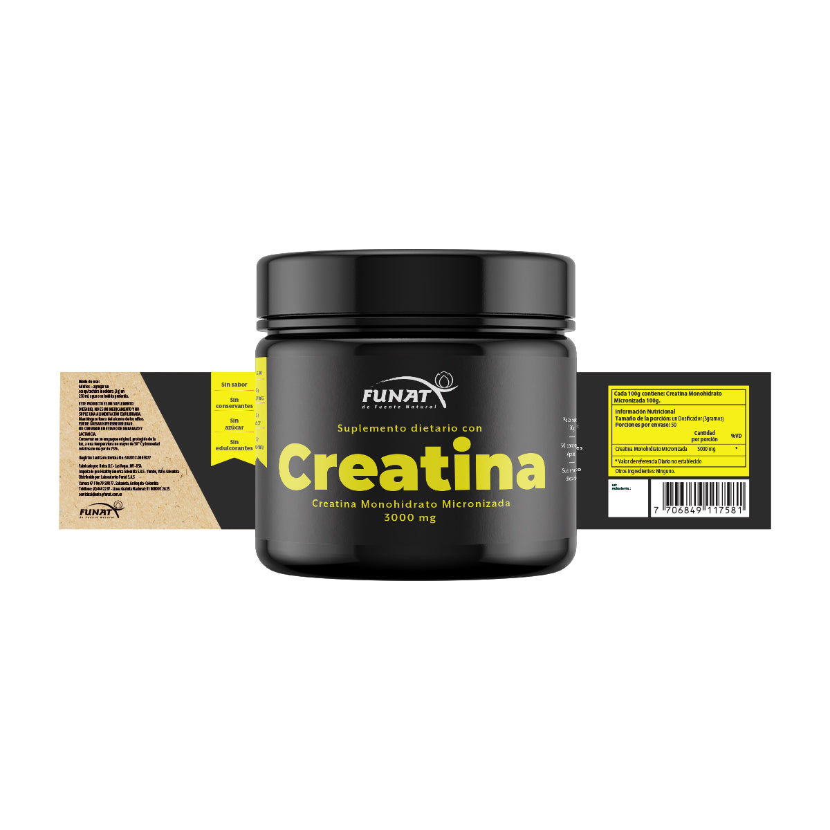 Creatina Monohidrato Micronizada 150G