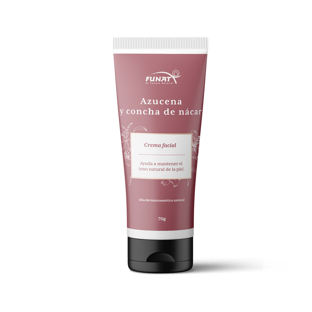 Aceite de rosa mosqueta x 10ml lleva crema azucena y concha de nacar 70g