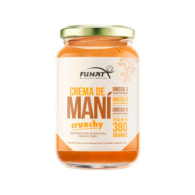 Crema de mani natural crunchy x 380 gr